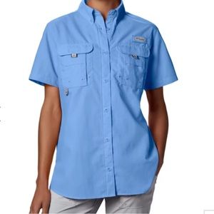 NWT Columbia blue women’s fishing shirt